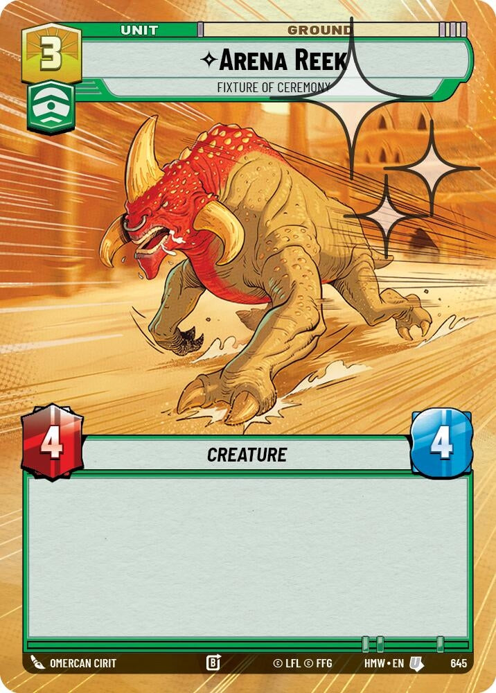 Image for Arena Reek - Fixture of Ceremony (Hyperspace Foil) (645) (Homeworlds) (HMW) - Star Wars: Unlimited