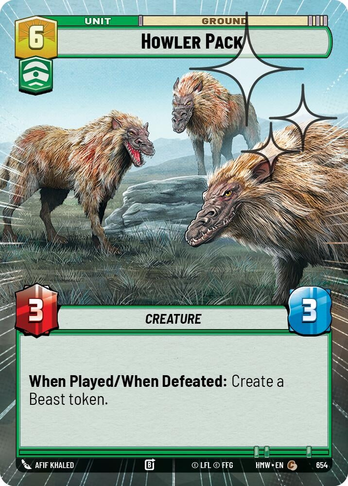 Image for Howler Pack (Hyperspace Foil) (654) (Homeworlds) (HMW) - Star Wars: Unlimited