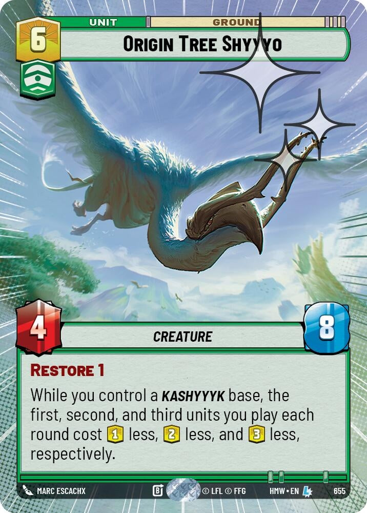 Image for Origin Tree Shyyyo (Hyperspace Foil) (655) (Homeworlds) (HMW) - Star Wars: Unlimited