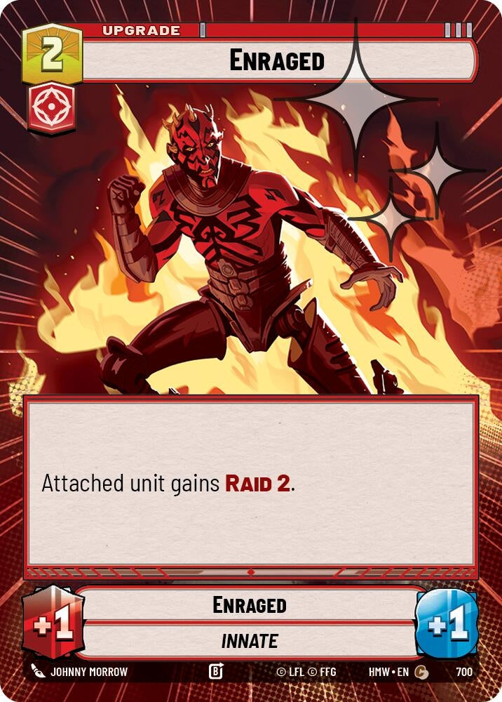 Image for Enraged (Hyperspace Foil) (700) (Homeworlds) (HMW) - Star Wars: Unlimited