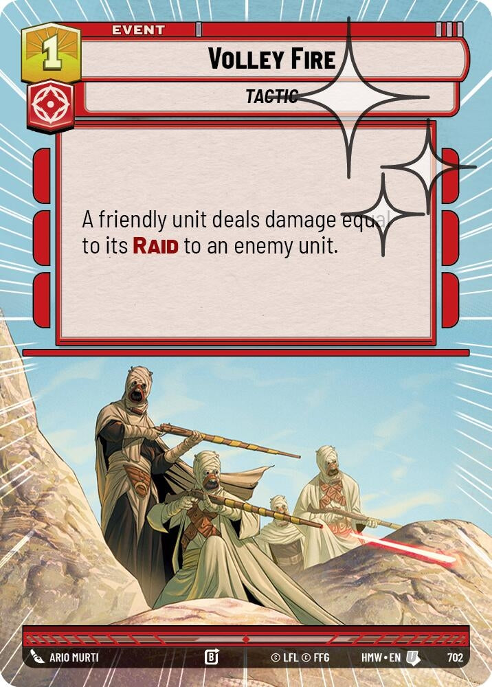 Image for Volley Fire (Hyperspace Foil) (702) (Homeworlds) (HMW) - Star Wars: Unlimited