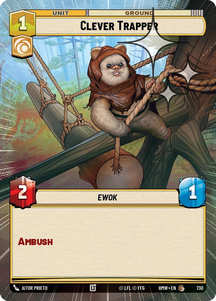 Image for Clever Trapper (Hyperspace Foil) (730) (Homeworlds) (HMW) - Star Wars: Unlimited