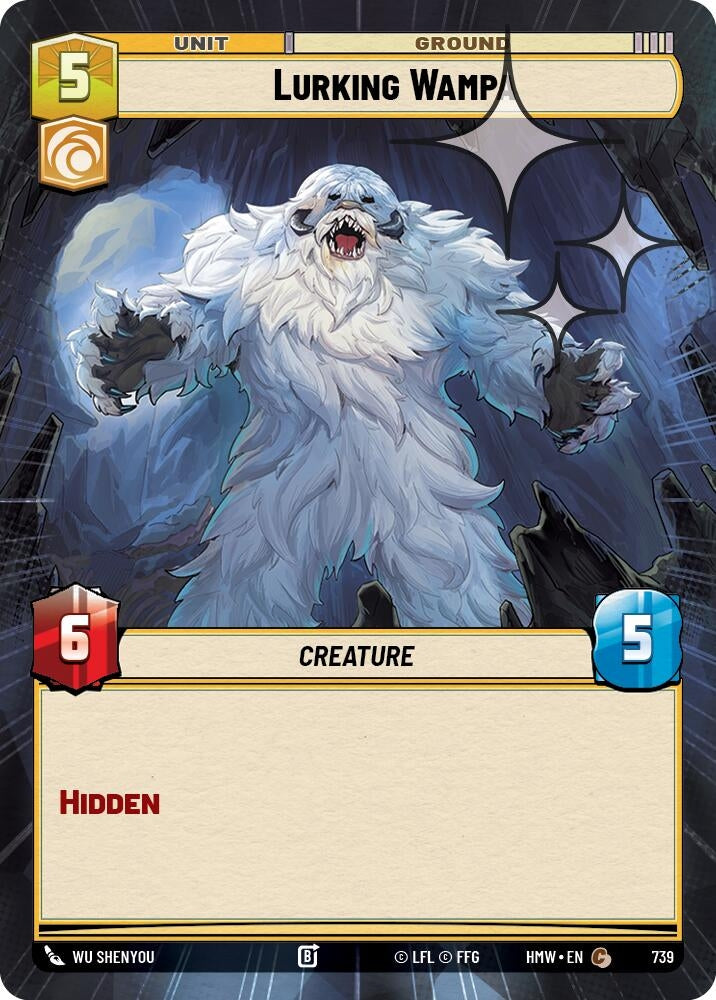 Image for Lurking Wampa (Hyperspace Foil) (739) (Homeworlds) (HMW) - Star Wars: Unlimited