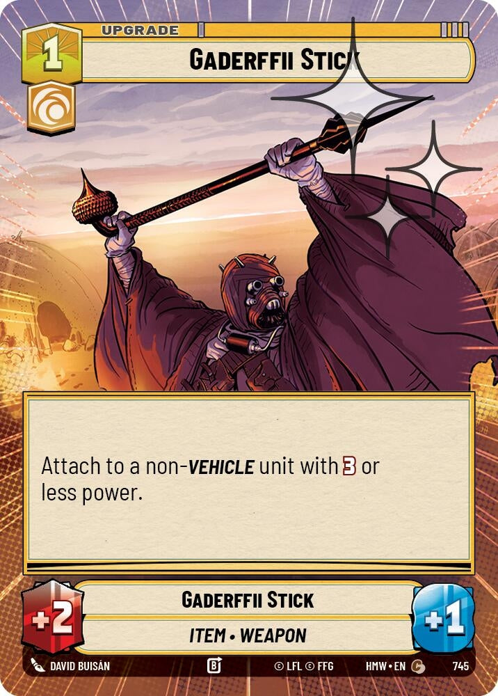 Image for Gaderffii Stick (Hyperspace Foil) (745) (Homeworlds) (HMW) - Star Wars: Unlimited