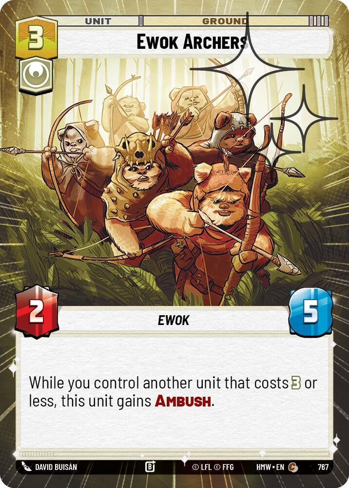 Image for Ewok Archers (Hyperspace Foil) (767) (Homeworlds) (HMW) - Star Wars: Unlimited