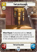Image for Twi'lek Kalikori (Hyperspace Foil) (775) (Homeworlds) (HMW) - Star Wars: Unlimited