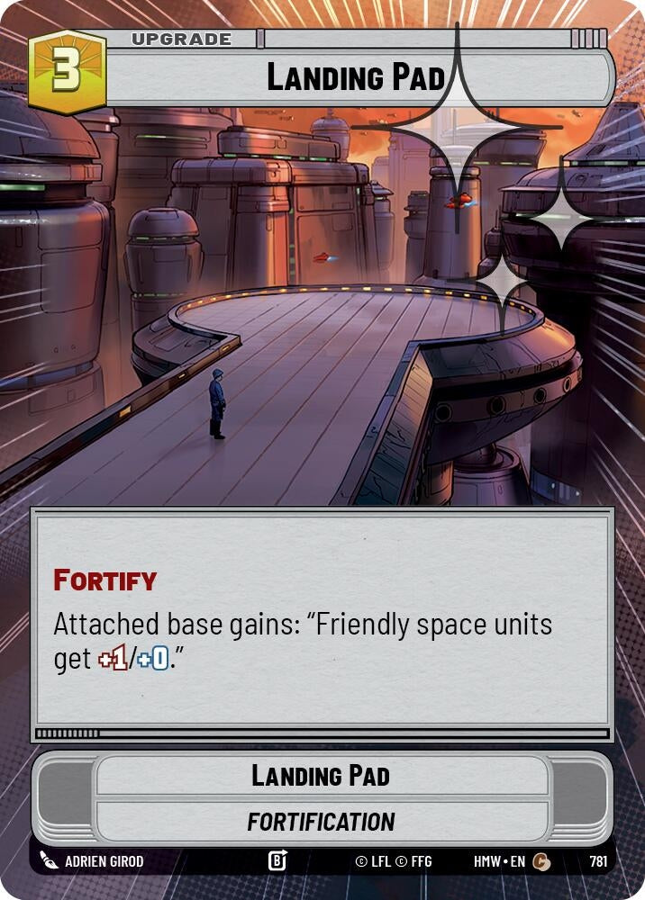 Image for Landing Pad (Hyperspace Foil) (781) (Homeworlds) (HMW) - Star Wars: Unlimited