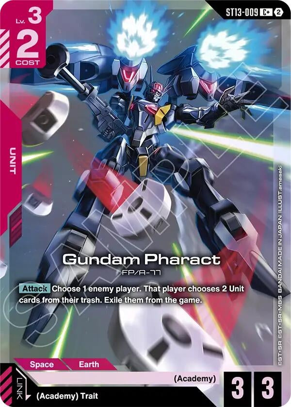 Image for Gundam Pharact (C+) (ST13-009) (Starter Deck 13: Silent Barrage) (ST13) - Gundam Card Game