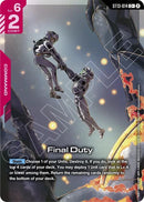 Image for Final Duty (C+) (ST13-014) (Starter Deck 13: Silent Barrage) (ST13) - Gundam Card Game