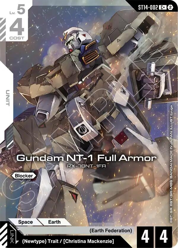 Image for Gundam NT-1 Full Armor (C+) (ST14-002) (Starter Deck 14: Heavy Dominion) (ST14) - Gundam Card Game