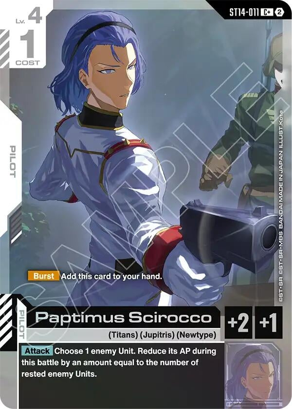 Image for Paptimus Scirocco (C+) (ST14-011) (Starter Deck 14: Heavy Dominion) (ST14) - Gundam Card Game