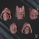 Space Crusaders "Fallen Lions" Head Bits Set x5 by DakkaDakka - image 1