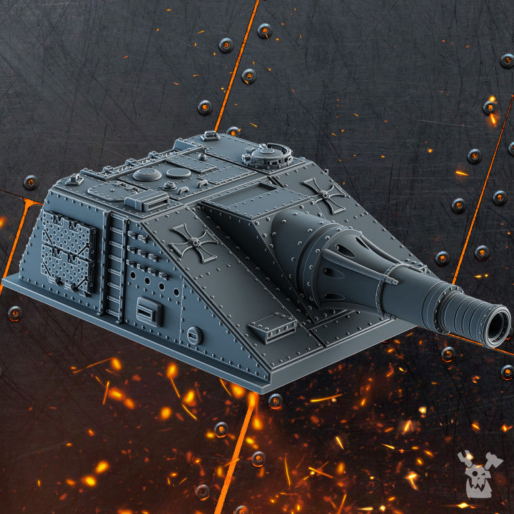 Kolossale Kampfpanzer - 1 hull, 3 turrets, 8 guns by DakkaDakka - image 1