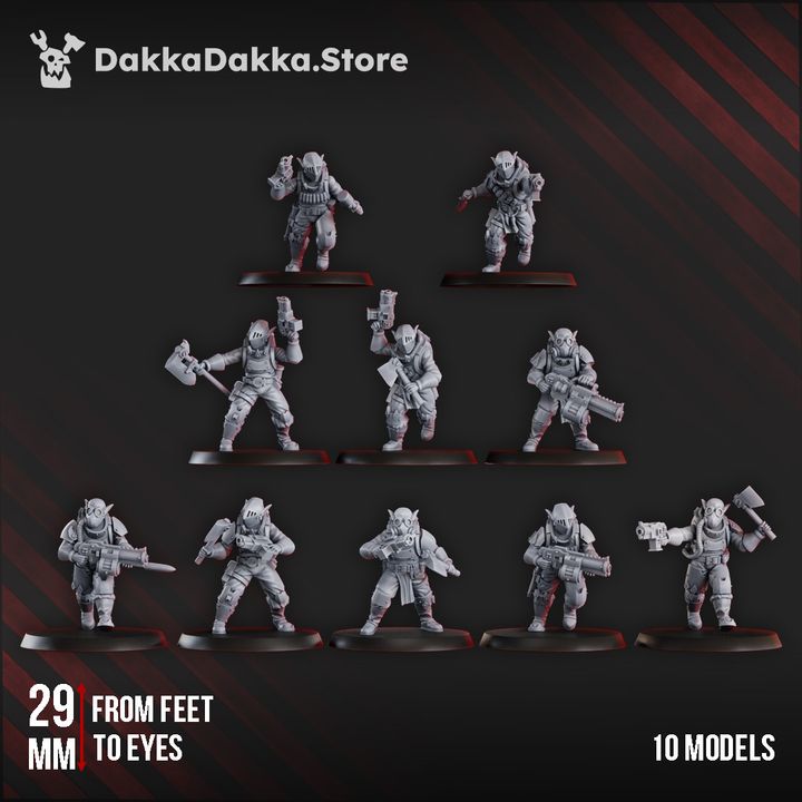 Gorggrot Tactic Squad (x10) by DakkaDakka - image 1