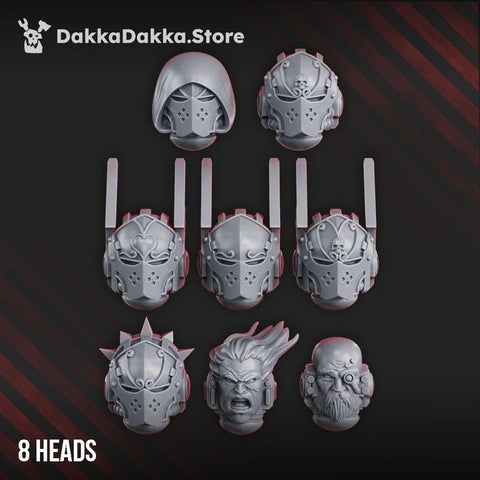 Crimson Wings Tactical Heads Set by DakkaDakka - image 1