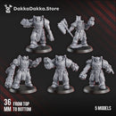 Ignisaurus Clan Destroyers Squad (x5) - Armored Heavy Infantry Unit of Space Knights by DakkaDakka - image 3