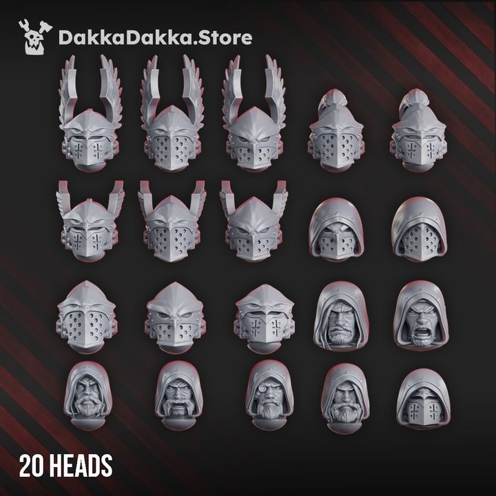 Black Gryphons Assembly Kit Heads by DakkaDakka - image 1