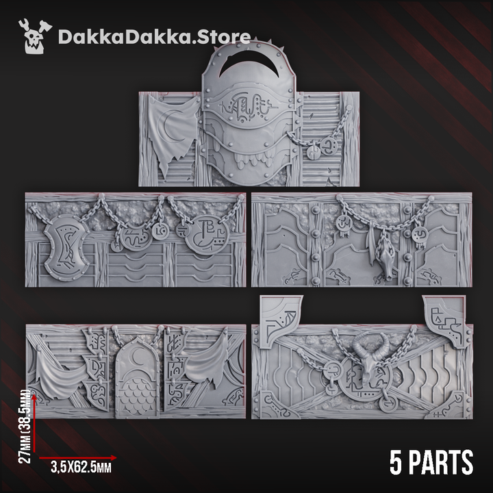 NexusBlock Iron Trench Walls (vol. 1) by DakkaDakka - image 1