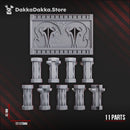 Low Temple Walls (+Columns) (Sinbound Temple) by DakkaDakka - image 1