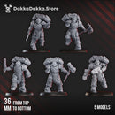 Ignisaurus Clan Warriors Storm Squad with Jetpacks (x5) - Prime Armored Assault Unit of Space Knights by DakkaDakka - image 3