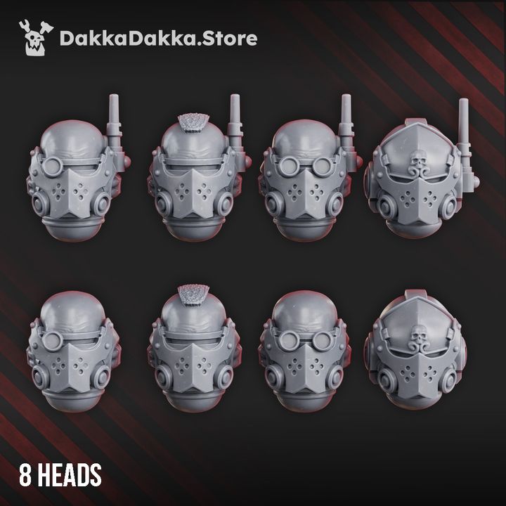 Crimson Wings Recon Heads Set by DakkaDakka - image 1