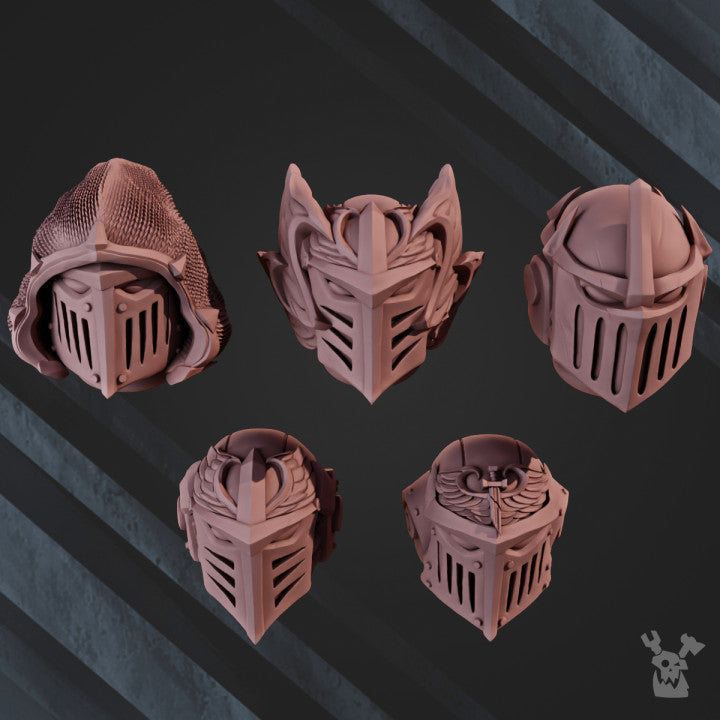 Space Crusaders "Winged Lions" Head Bits Set x5 by DakkaDakka - image 2