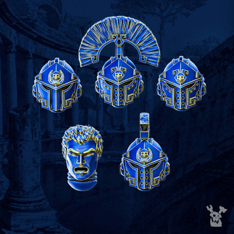 Princeps Cohorte Heads Set #2 x5 - Space Bits of Legio Prima Victrix by DakkaDakka - image 1
