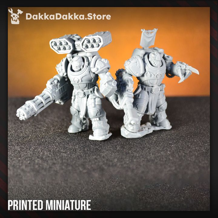 Ignisaurus Clan Destroyers Build Kit - Armored Heavy Infantry Squad of Space Knights by DakkaDakka - image 1