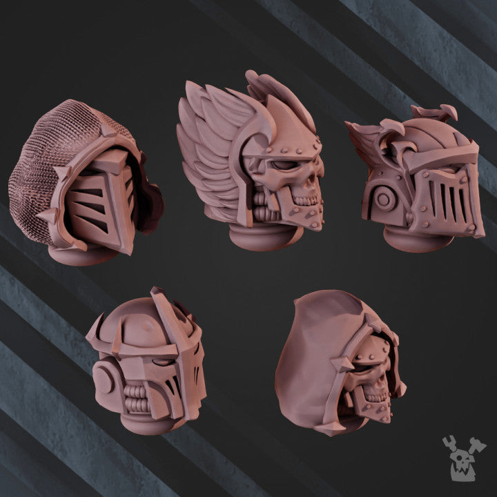 Space Crusaders "Fallen Lions" Head Bits Set x5 by DakkaDakka - image 3