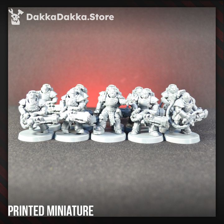 Ignisaurus Clan Team Pulsarum (x10) - Prime Armored Fire Squad of Space Knights by DakkaDakka - image 1