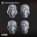 War Sisters Head Bits "Bloody Rose" Set x4 by DakkaDakka - image 1