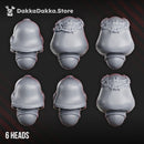 War Sisters Head Bits "Bloody Rose 2" Helmet Set x6 by DakkaDakka - image 2