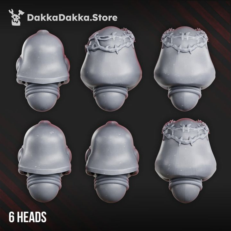 War Sisters Head Bits "Bloody Rose 2" Helmet Set x6 by DakkaDakka - image 2