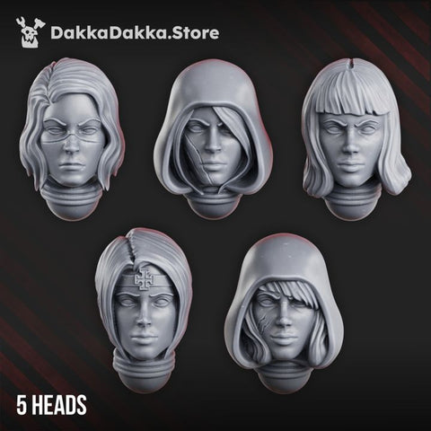 War Sisters Head Bits "Great Martyrs" Set x5 by DakkaDakka - image 1