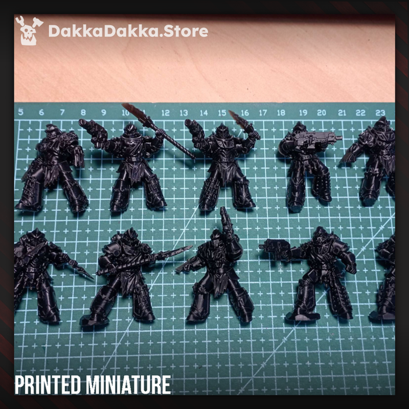 White Megalodon Clan Warriors (x10) - Prime Armored Battleline Squad of Space Knights by DakkaDakka - image 2