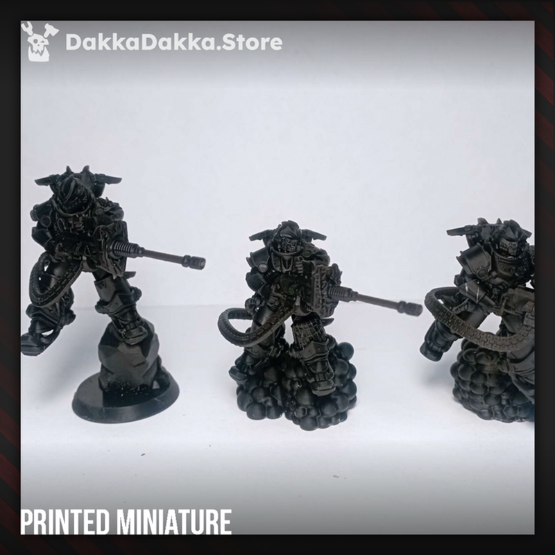 White Megalodon Clan Depressors (x3) - Prime Armored Fire Squad of Space Knights by DakkaDakka - image 1