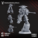 White Megalodon Clan Depressors (x3) - Prime Armored Fire Squad of Space Knights by DakkaDakka - image 3