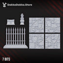 Crypt's fence, brazier, pentagram tiles by DakkaDakka - image 3