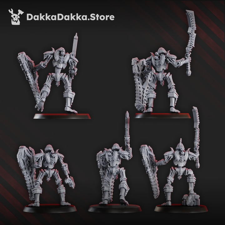 Command squad lychguards with sword and shield by DakkaDakka - image 1