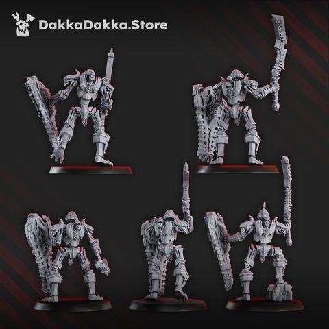 Command squad lychguards with sword and shield by DakkaDakka - image 1