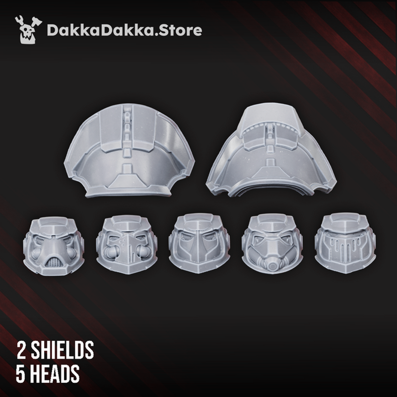 Heavy Knights of the Golden Pavise Build Kit - Destroyer Armored Space Assault Squad of Citadel Vanguard by DakkaDakka - imag