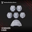 Heavy Knights of the Great Citadel Build Kit - Destroyer Armored Space Battleline Squad of Citadel Vanguard by DakkaDakka - i