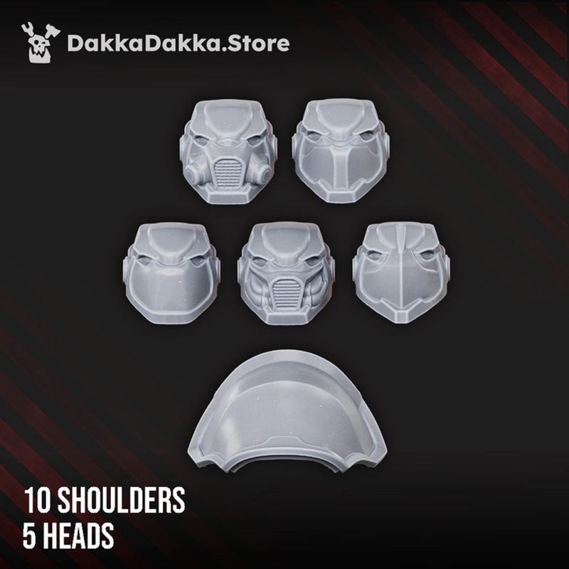 Heavy Knights of the Great Citadel Build Kit - Destroyer Armored Space Battleline Squad of Citadel Vanguard by DakkaDakka - i