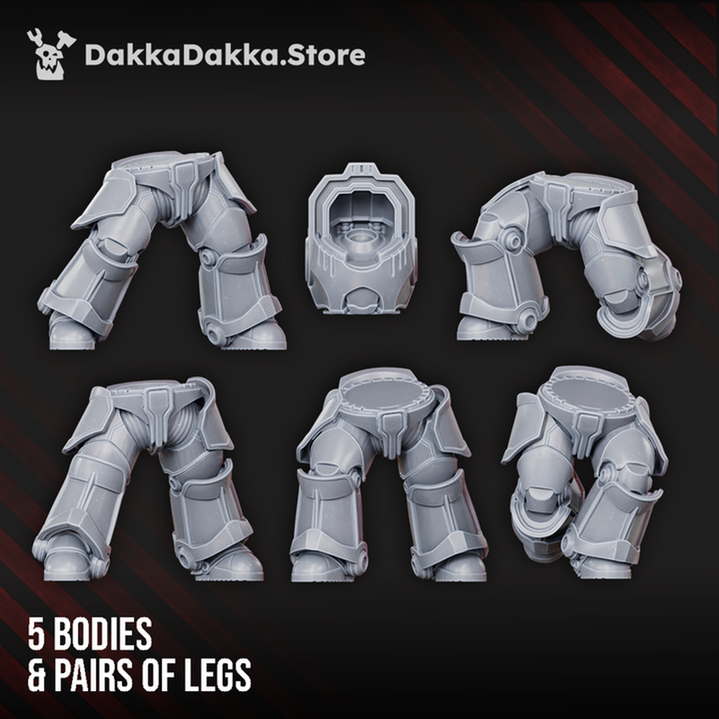 Heavy Knights of the Great Citadel Build Kit - Destroyer Armored Space Battleline Squad of Citadel Vanguard by DakkaDakka - i