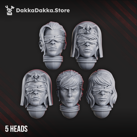 Battle Sisters Poenitentiam Head Bits Set x5 by DakkaDakka - image 1