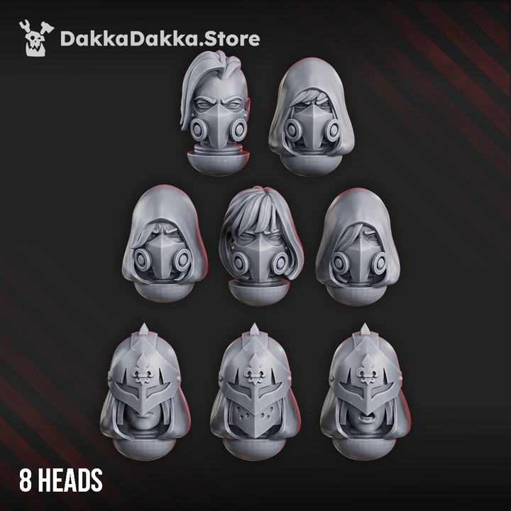 Retribution & Redemption Heads Set x8 by DakkaDakka - image 1
