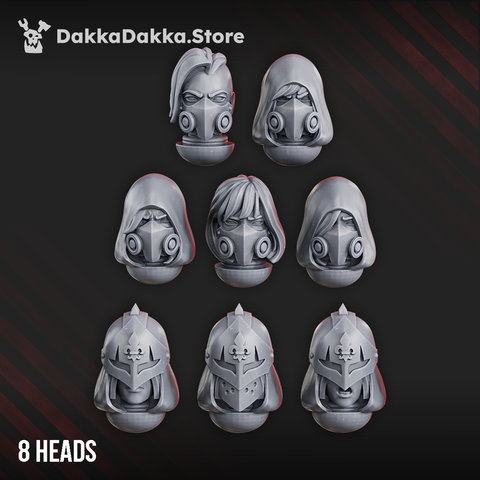 Retribution & Redemption Heads Set x8 by DakkaDakka - image 1