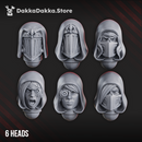 Angels of War & Battle Sisters Heads Set x6 by DakkaDakka - image 1