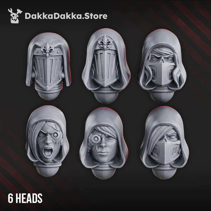 Angels of War & Battle Sisters Heads Set x6 by DakkaDakka - image 1