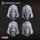 Silver Guards Heads Set x4 by DakkaDakka - image 1